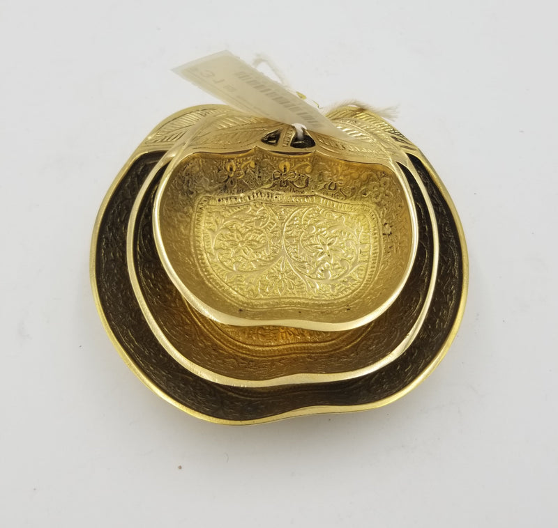 Brass Apple Set of 3
