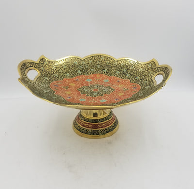13" Brass Tray Ring Mina