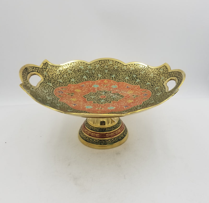 13" Brass Tray Ring Mina