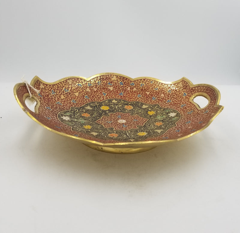 13" Brass Tray Ring Mina