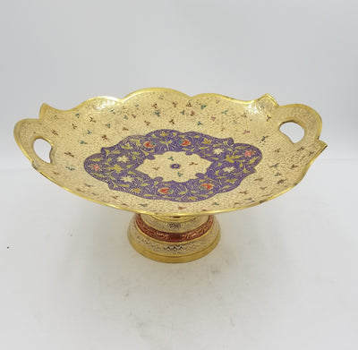 13" Brass Tray Ring Mina