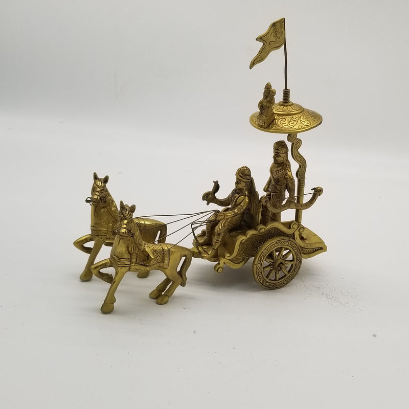 9" Solid Brass Chariot