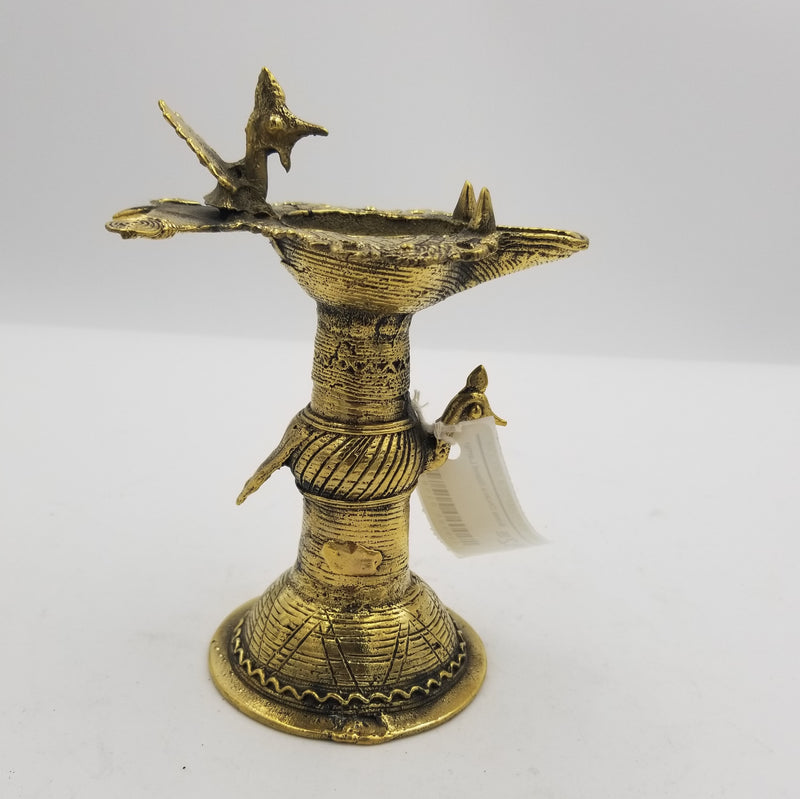 Brass Dhokra Stand Lamp