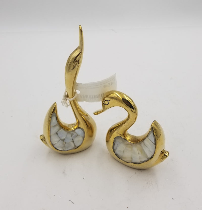 Brass Duck Pair MOP