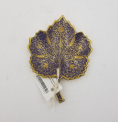 6.5" Brass Grape Leaf EC