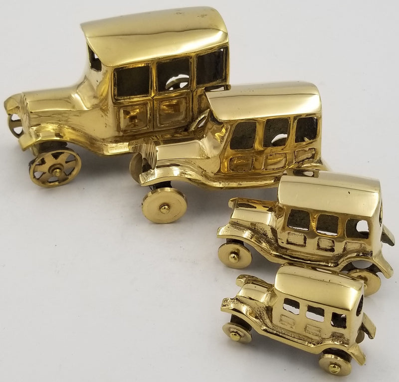 Brass Jeep Set of 4
