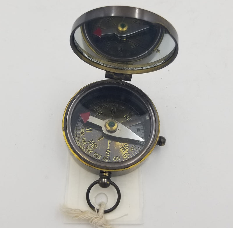 Brass Mirror Compass
