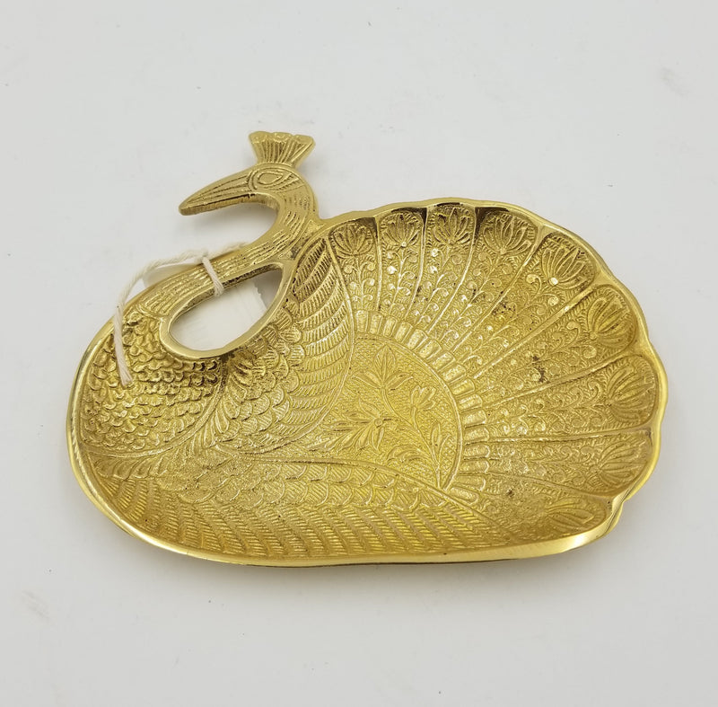 Brass Peacock Pinter Large
