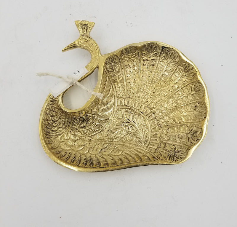 Brass Peacock Pinter Small
