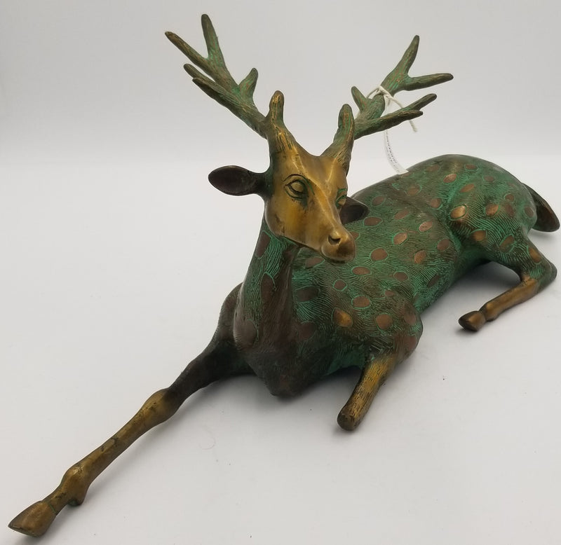 Brass Sitting Deer