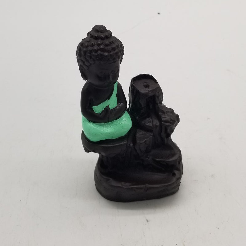 5" H Buddha inspired Backflow incense burner +12 incense burner