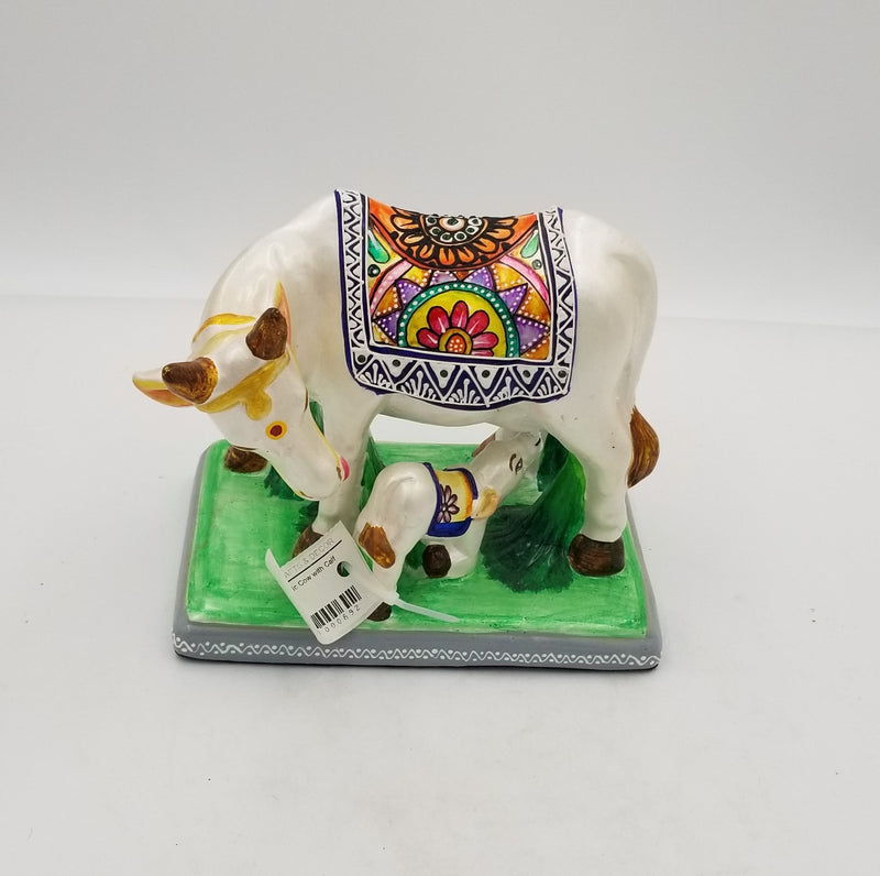Terracotta Cow with Calf