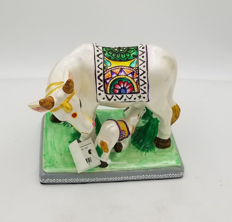 Terracotta Cow with Calf