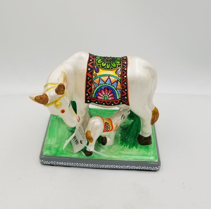 Terracotta Cow with Calf