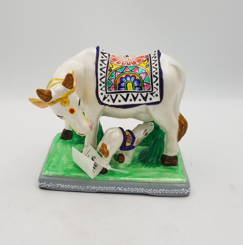 Terracotta Cow with Calf