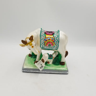 Terracotta Cow with Calf