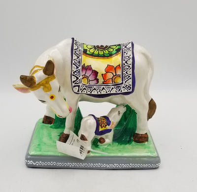 Terracotta Cow with Calf