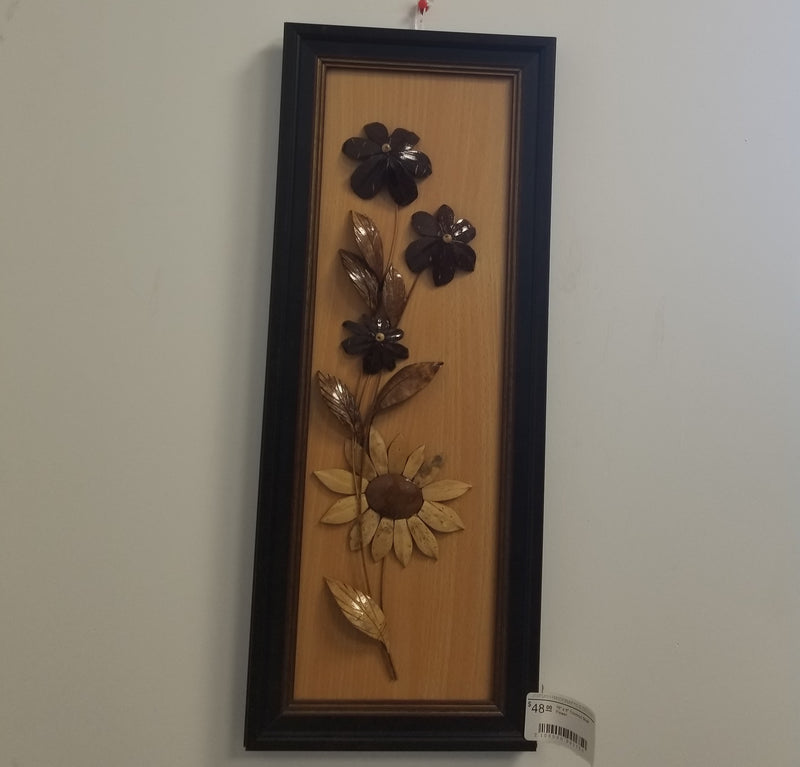 18" x 6" Coconut Shell Flower