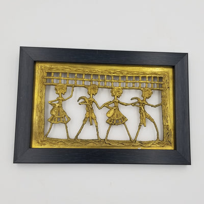 Brass Dhokra Plain Wall Hanging 4"x8"