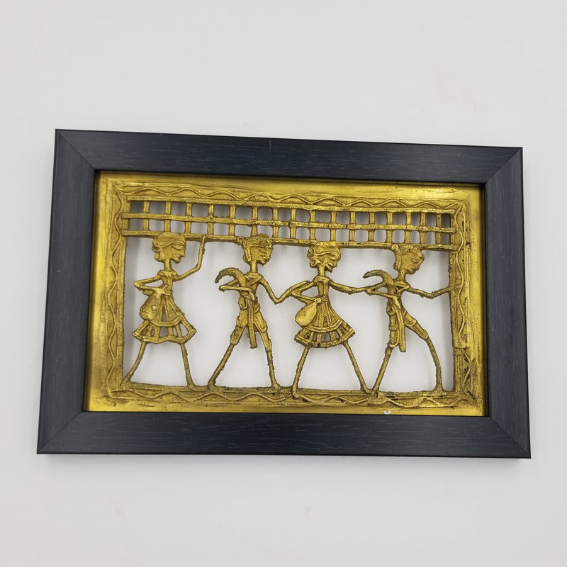 Brass Dhokra Plain Wall Hanging 4"x8"