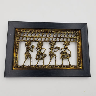 Brass Dhokra Plain Wall Hanging 4"x8"