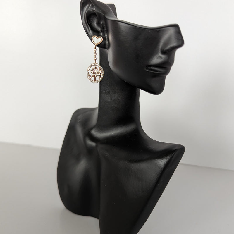 999 quality silver earring pair - ER002-RG