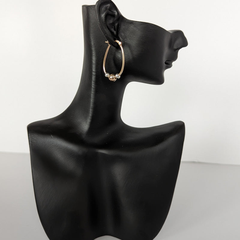 999 quality silver earring pair - ER006-2T