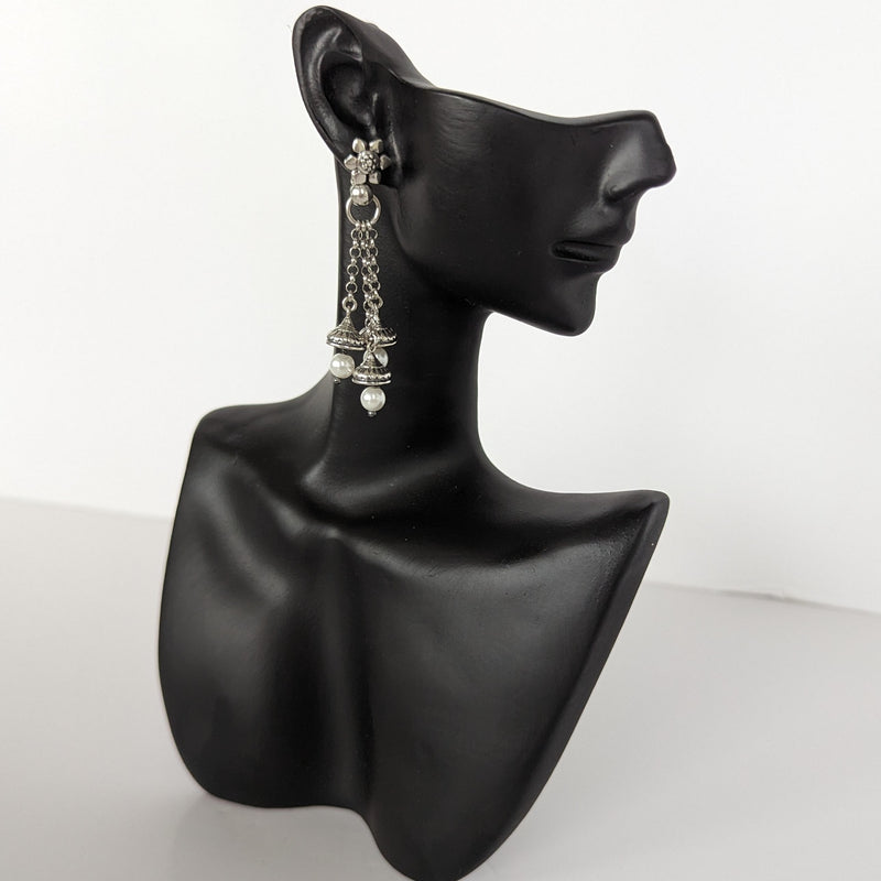 999 quality silver earring pair - ER013-AT