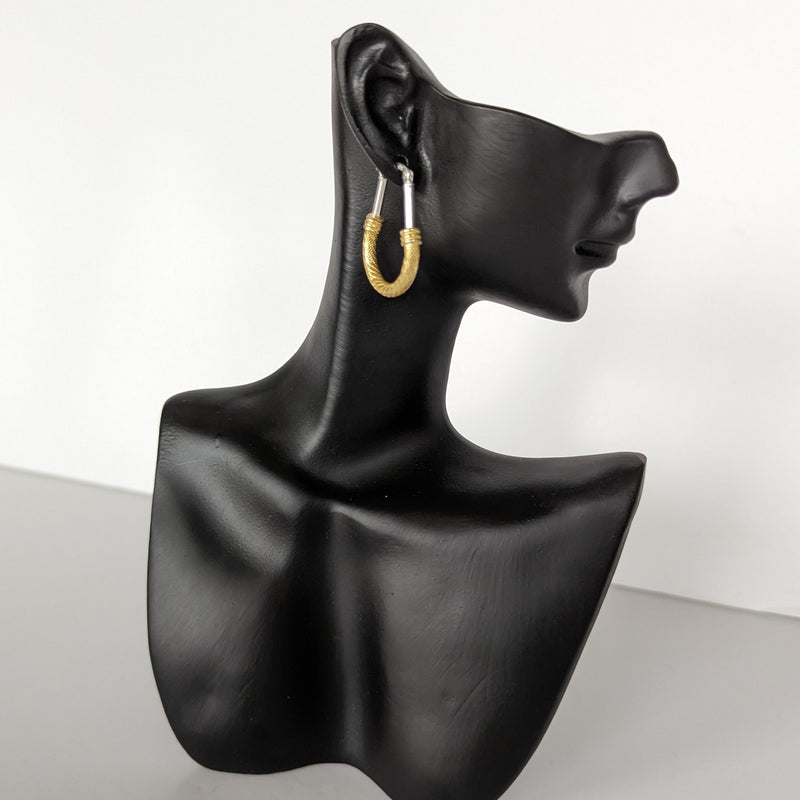 999 quality silver earring pair - ER035-2T