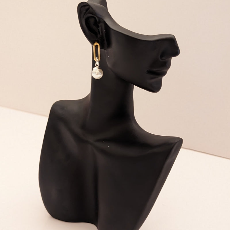 999 quality earring pair in 2 Tone finish - ER039-2T