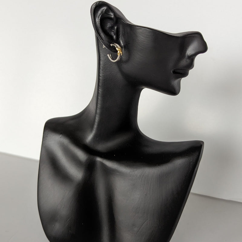 999 quality silver earring pair - ER095-2T