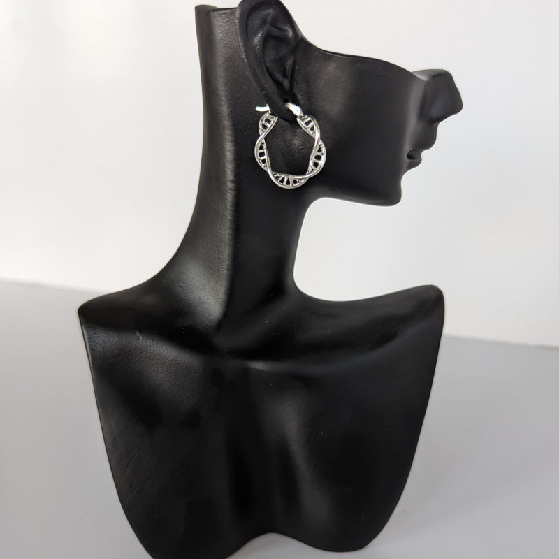 999 quality silver earring pair - ERH009