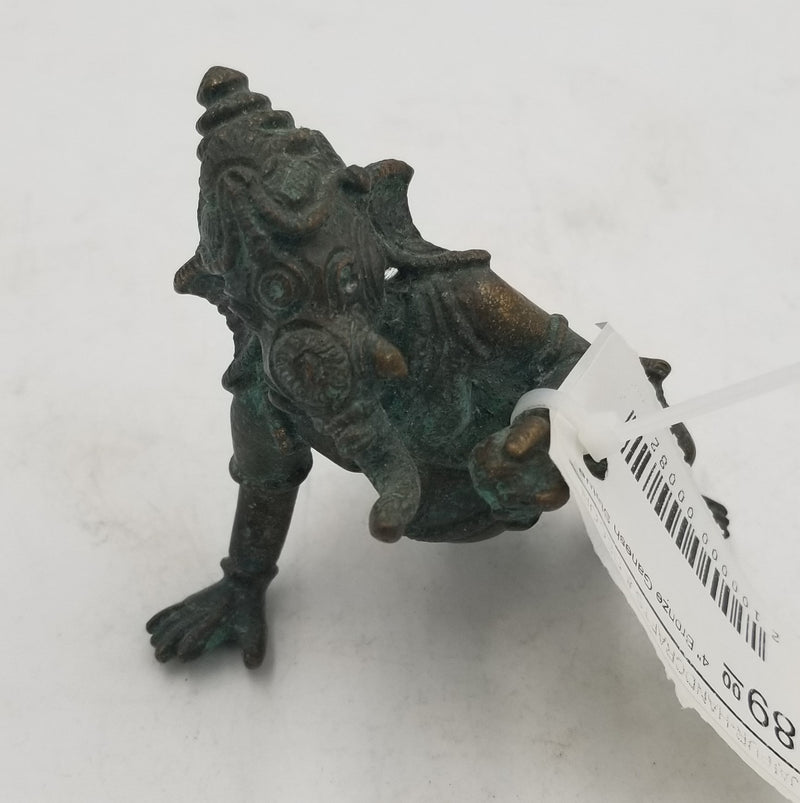 4" Bronze Ganesh Statue