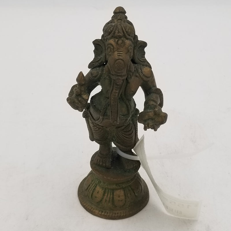 5" Bronze Writing Ganesh Statue