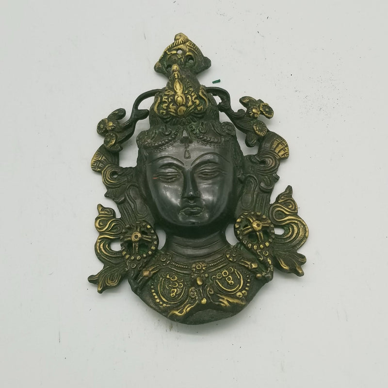 8" Goddess Face Black Finish