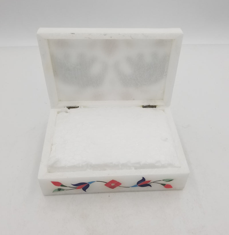 Marble Box 2 elephant inlay 4x6