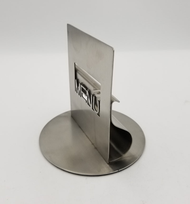 Stainless Steel Menu Card - 12 x 12 x 13CM