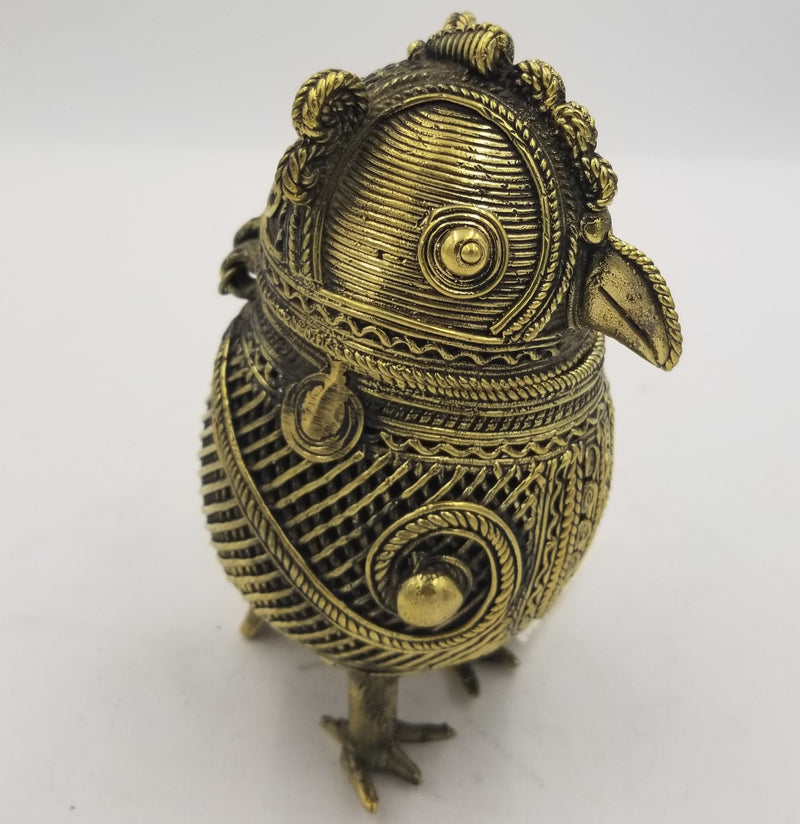 Brass Owl Box