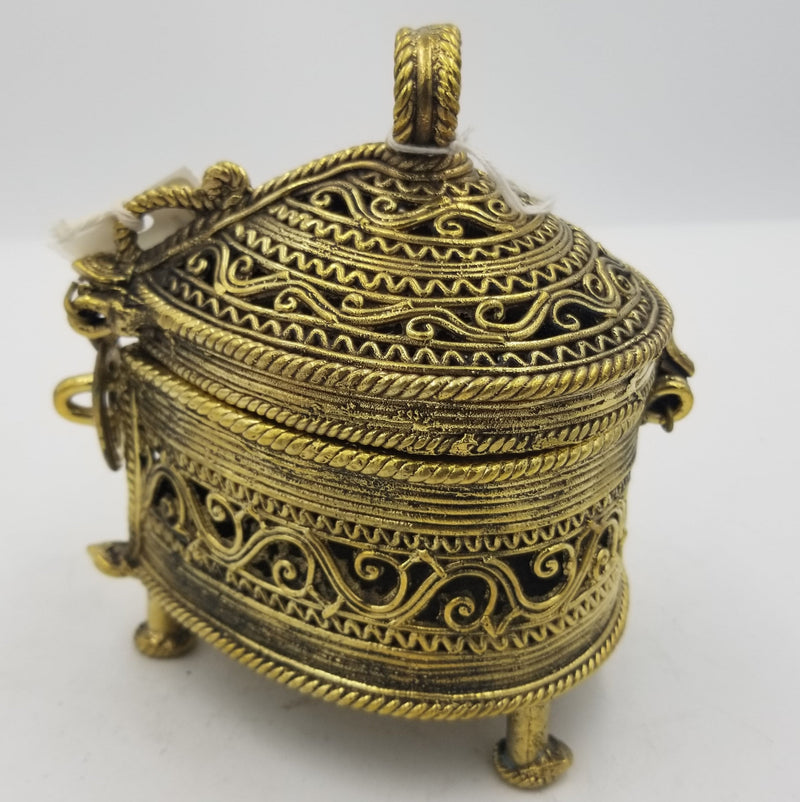 Brass Dhokra Pan Box