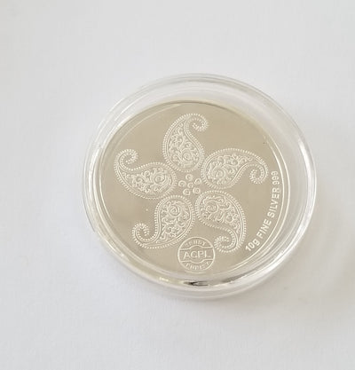 999 Silver Coin - 10 Grams Assorted Embossed/Enameled