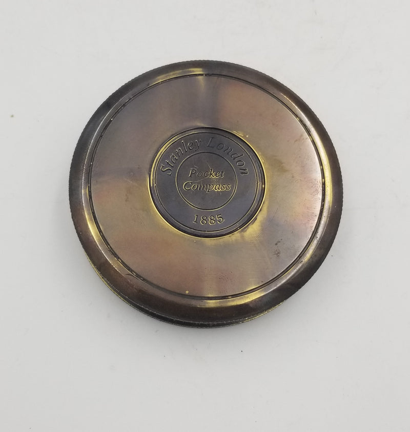 Brass Poem Compass 3"