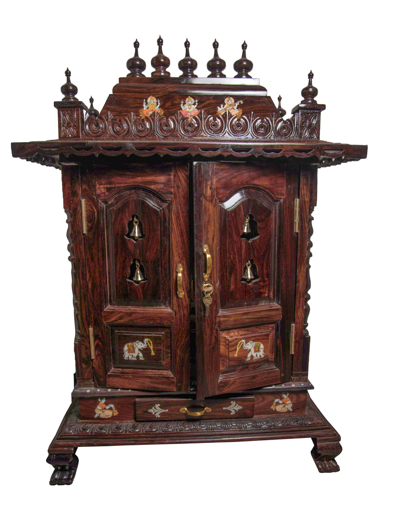 RW 24" x 12" Wood Temple Cabinet - With door