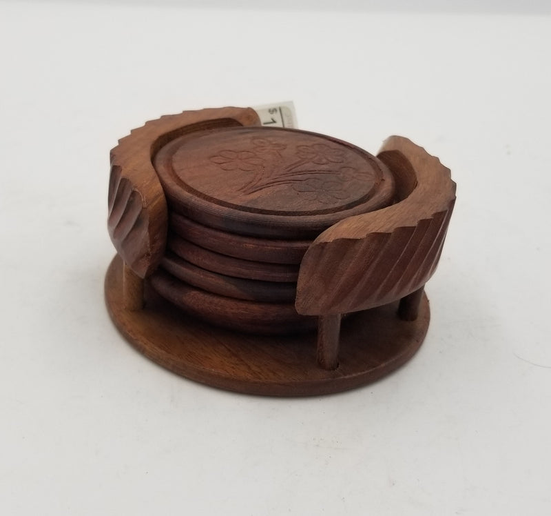 Seesham Tea Coaster - Round Type - 11 x 11 cms