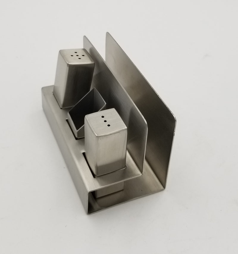 Stainless Toothpick, Salt Pepper & Napkin set