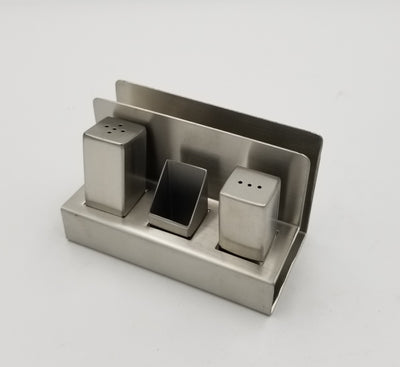 Stainless Toothpick, Salt Pepper & Napkin set