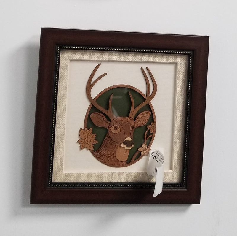 Wooden Marquetry - 8" x 8" - Sambhar