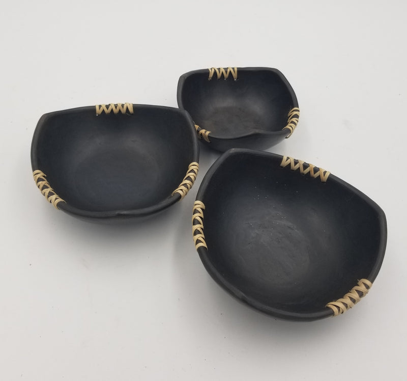 Serpentine Drop Bowl Pot set of 3