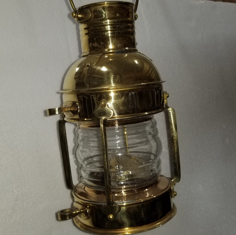 Brass Ship Oil Lamp