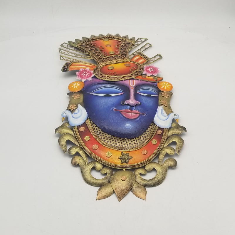 24" x 12" Wrought Iron Srinathji Face