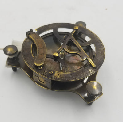 Brass Sundial Compass - 4"